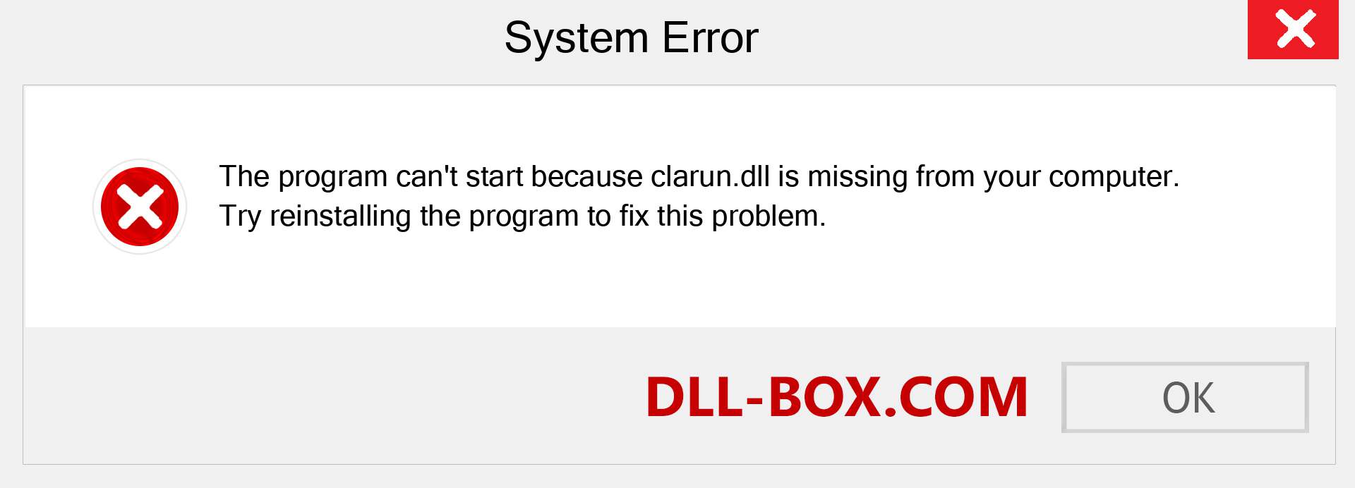  clarun.dll file is missing?. Download for Windows 7, 8, 10 - Fix  clarun dll Missing Error on Windows, photos, images