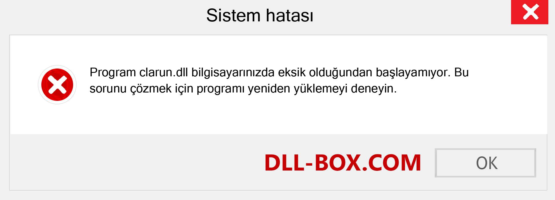 clarun.dll dosyası eksik mi? Windows 7, 8, 10 için İndirin - Windows'ta clarun dll Eksik Hatasını Düzeltin, fotoğraflar, resimler